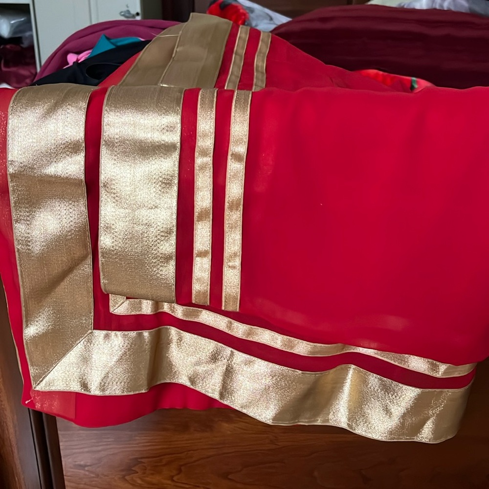 Indian saree red